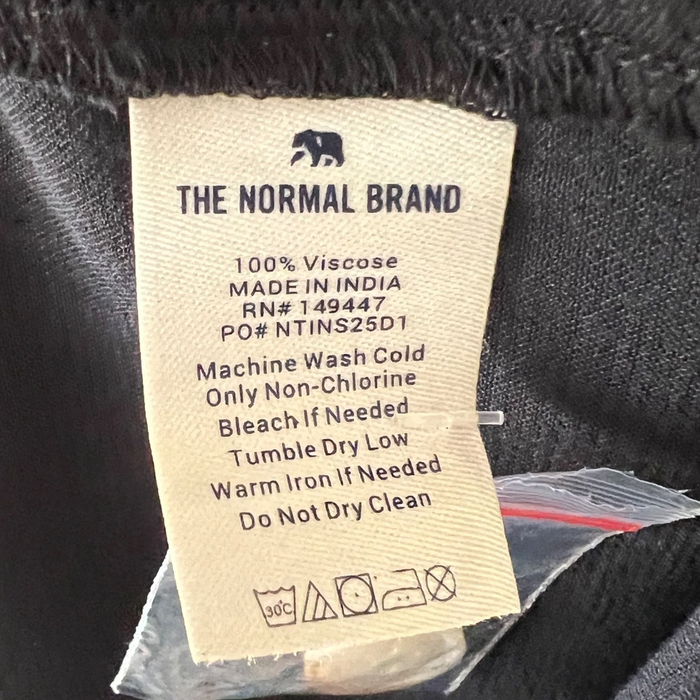 The Normal Brand Deep V Button Thru Midi Dress Black Size Small NWT - Picture 9 of 10